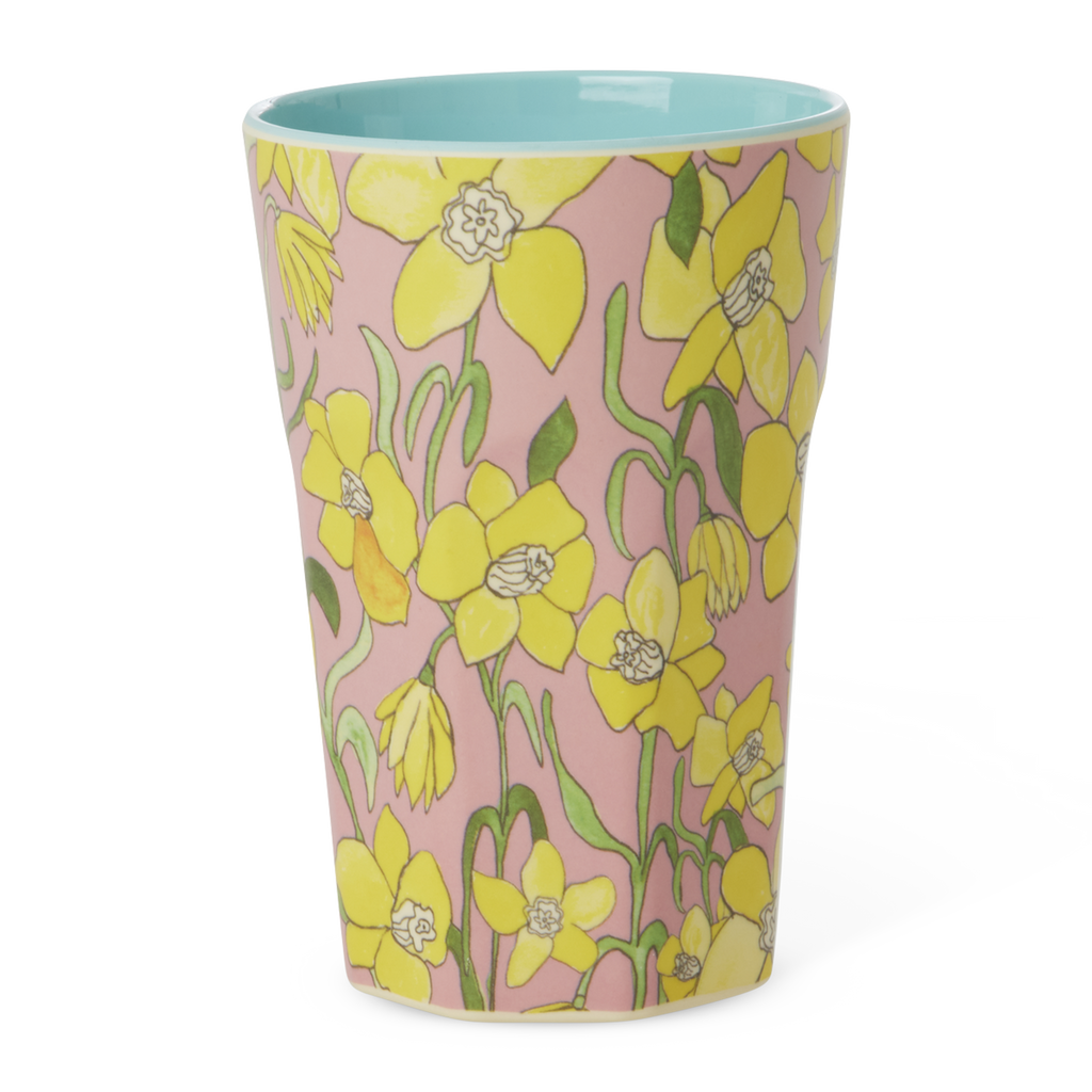 Melamine Tall Cup - Daffodils Print - 13.5oz