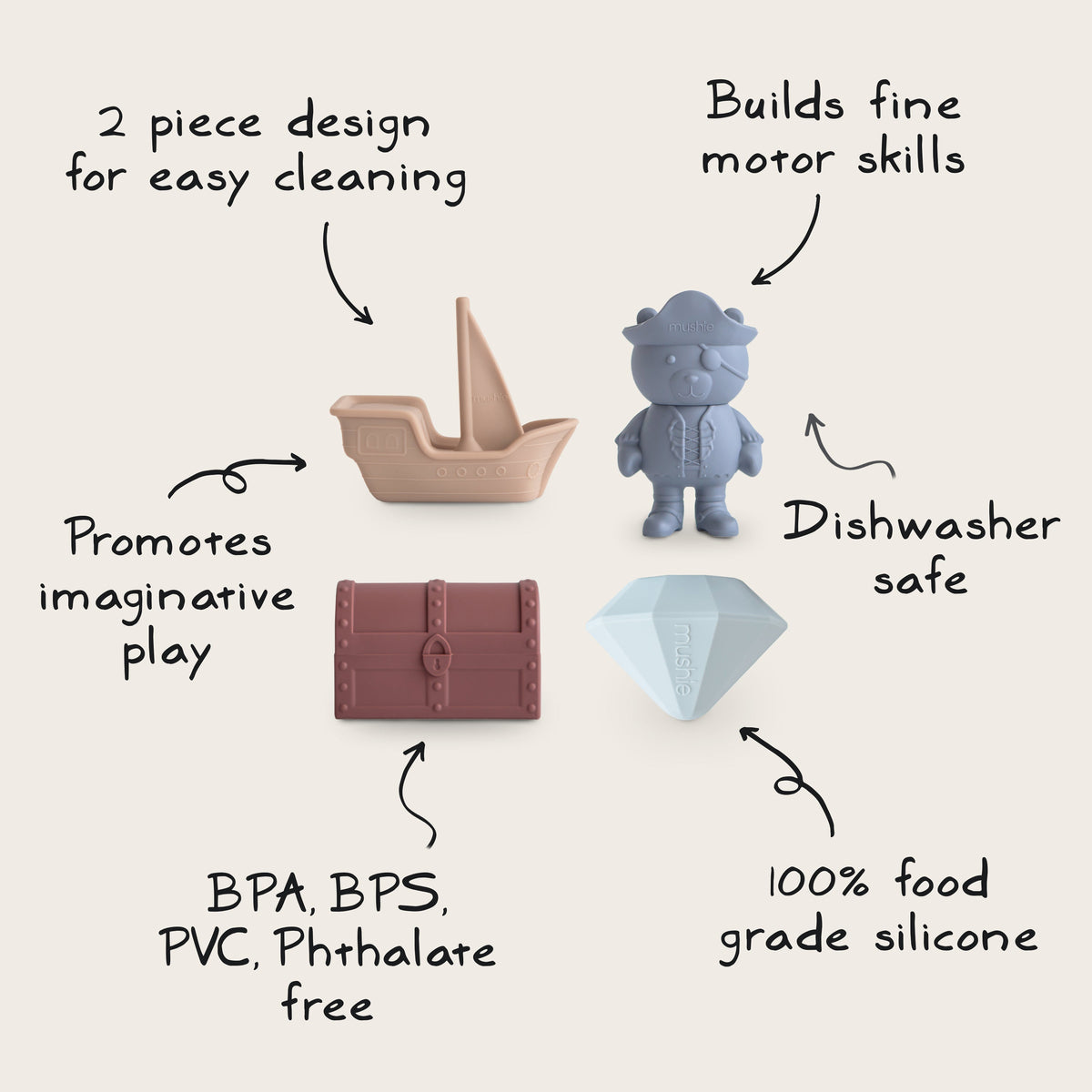 Mold Free Bath Play Set