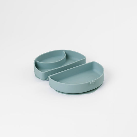 Silifold: Compact Children's Portable Plate - Eucalyptus