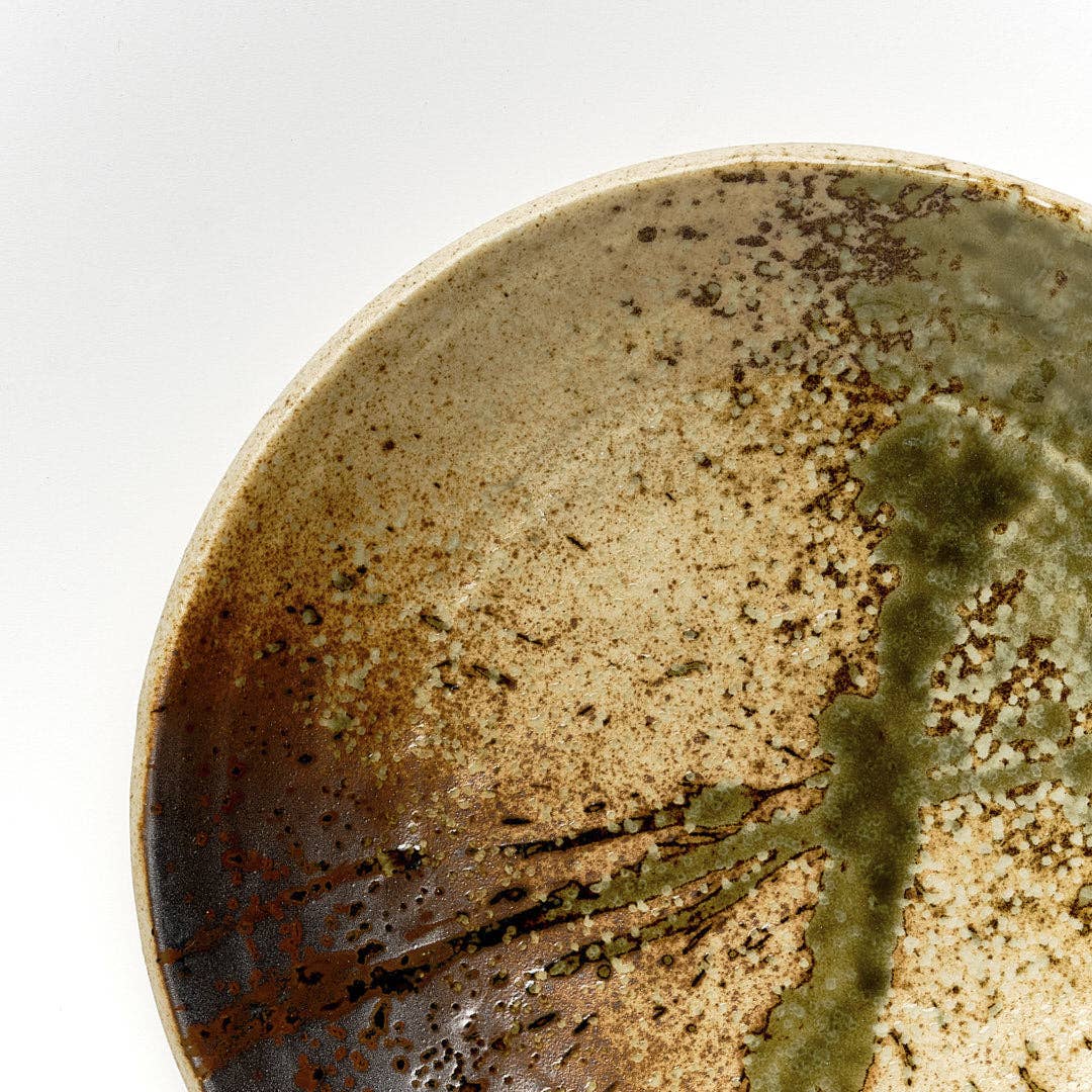 Made In Japan Tableware - Terracota Green udon bowl  20cm