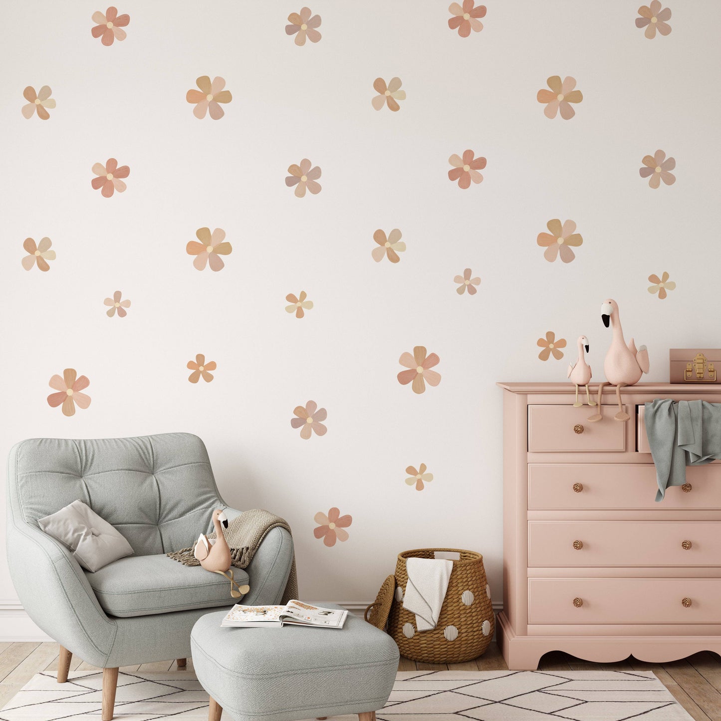 Cherrypick - Peel & Stick Fabric Wall Stickers - Flowers