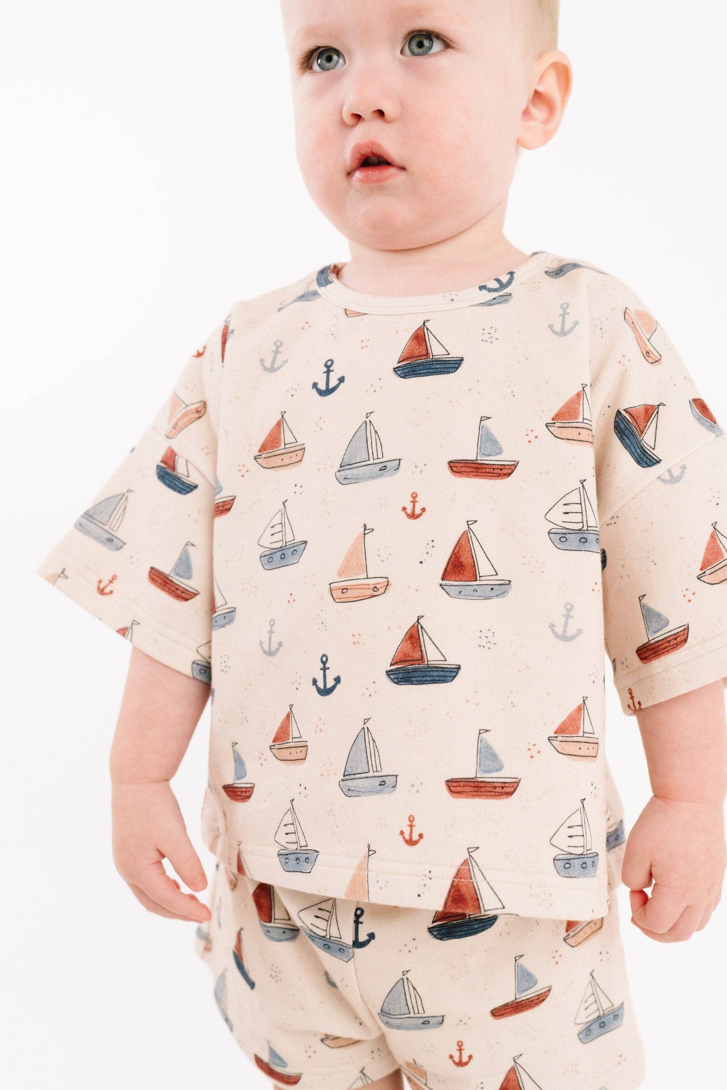 Little One Shop - Nautical Sail Slouchy Set