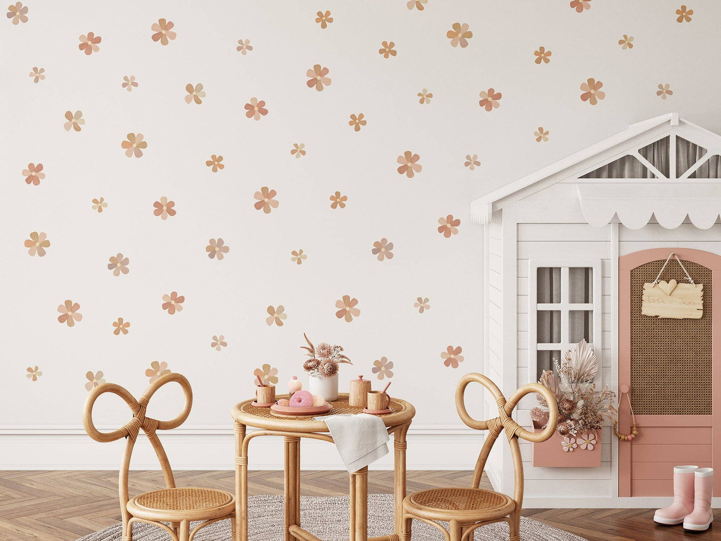 Cherrypick - Peel & Stick Fabric Wall Stickers - Flowers
