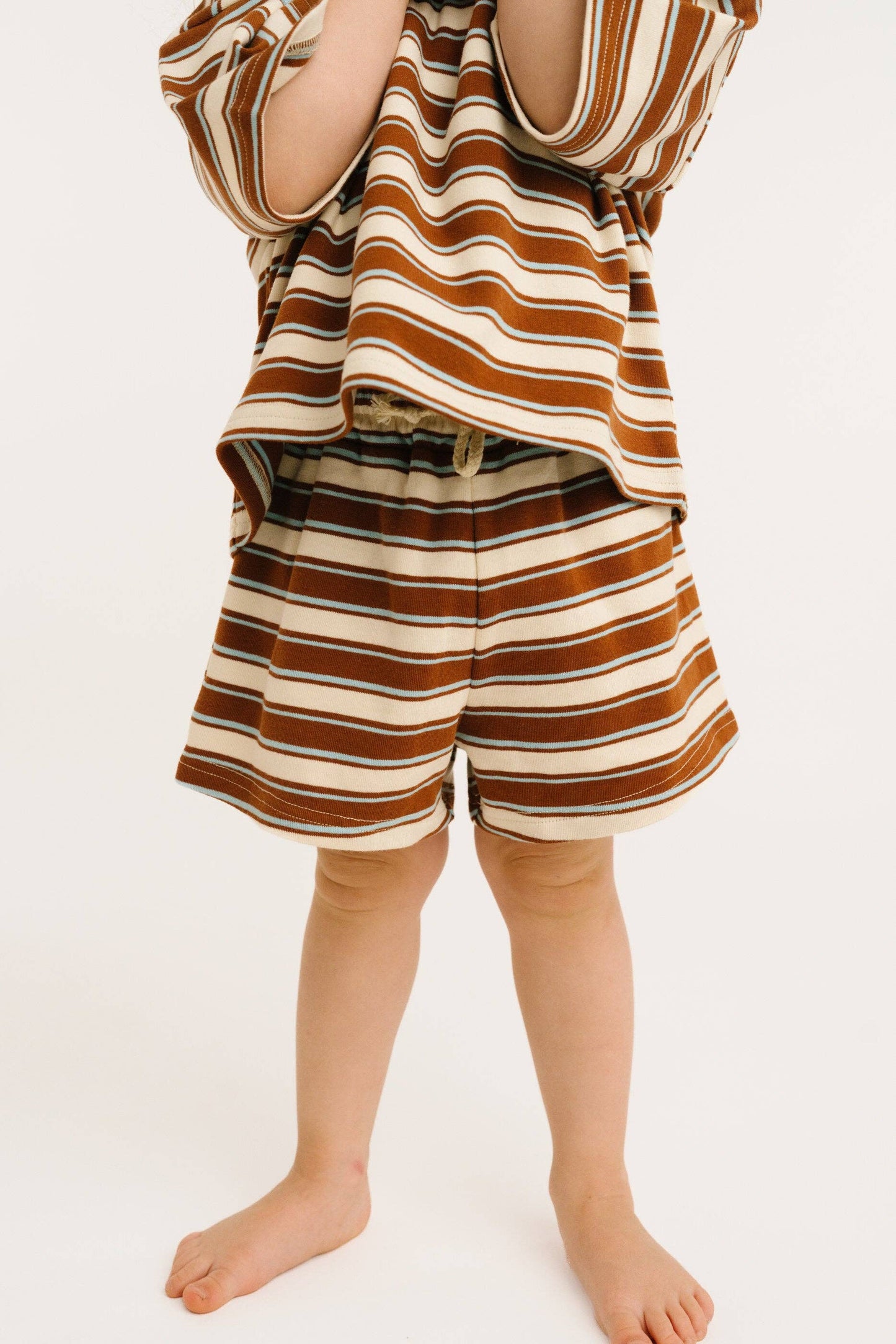 Little One Shop - Toffee Stripe Slouchy Set