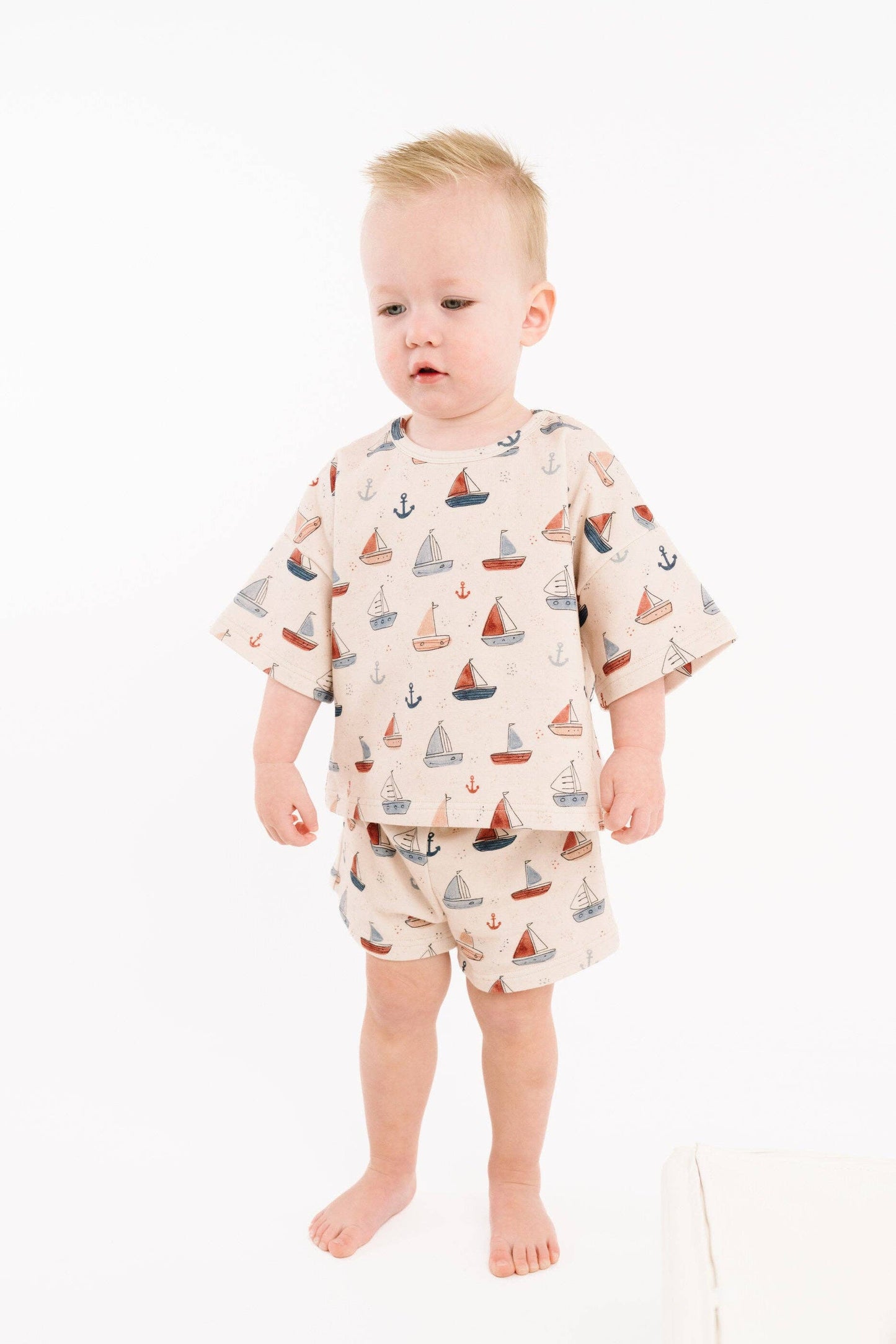 Little One Shop - Nautical Sail Slouchy Set
