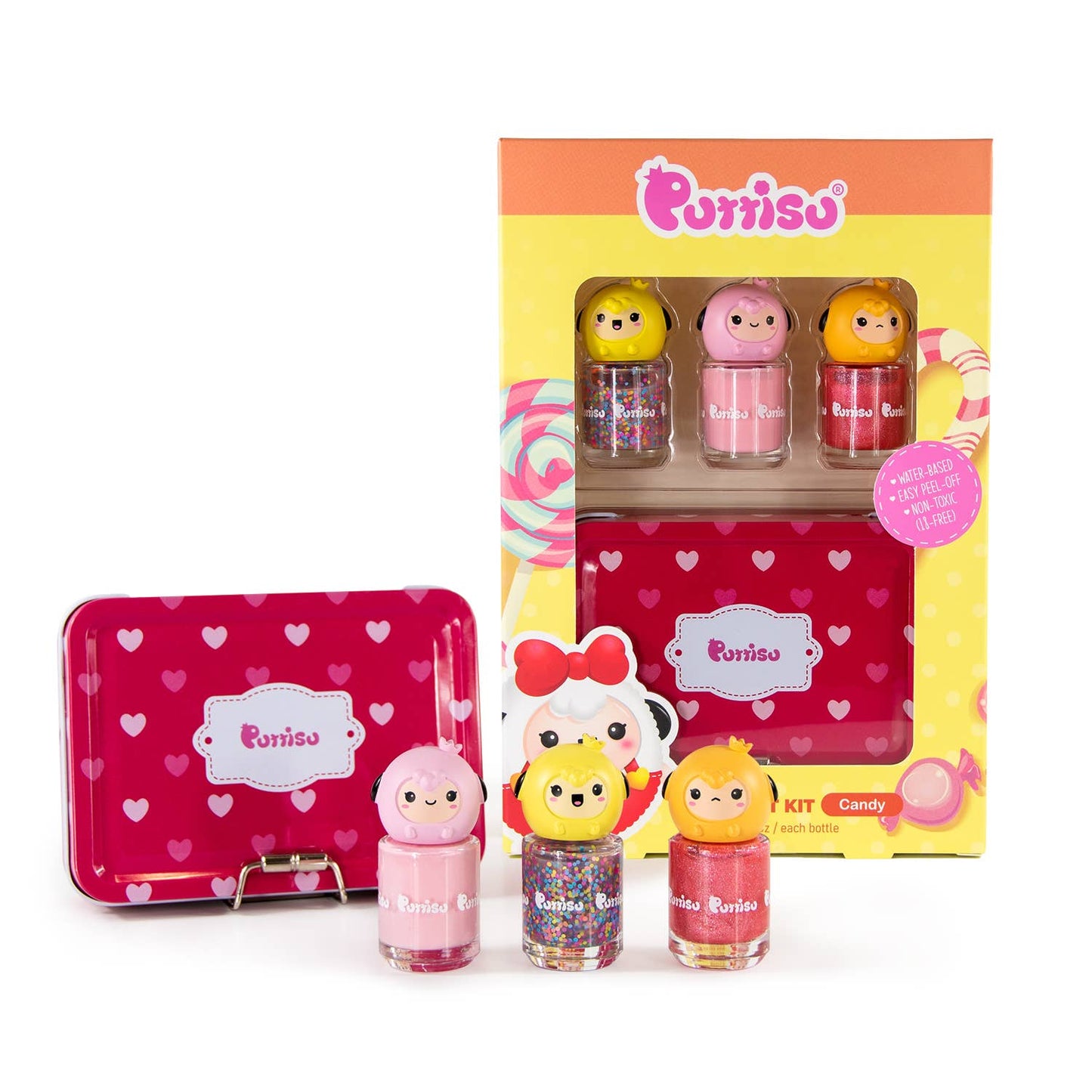 Puttisu - Puttisu 3-color Nail Art Kit (In display box packaging): Macaron