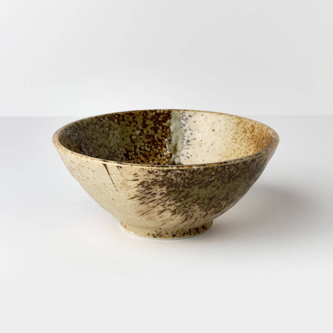 Made In Japan Tableware - Terracota Green udon bowl  20cm