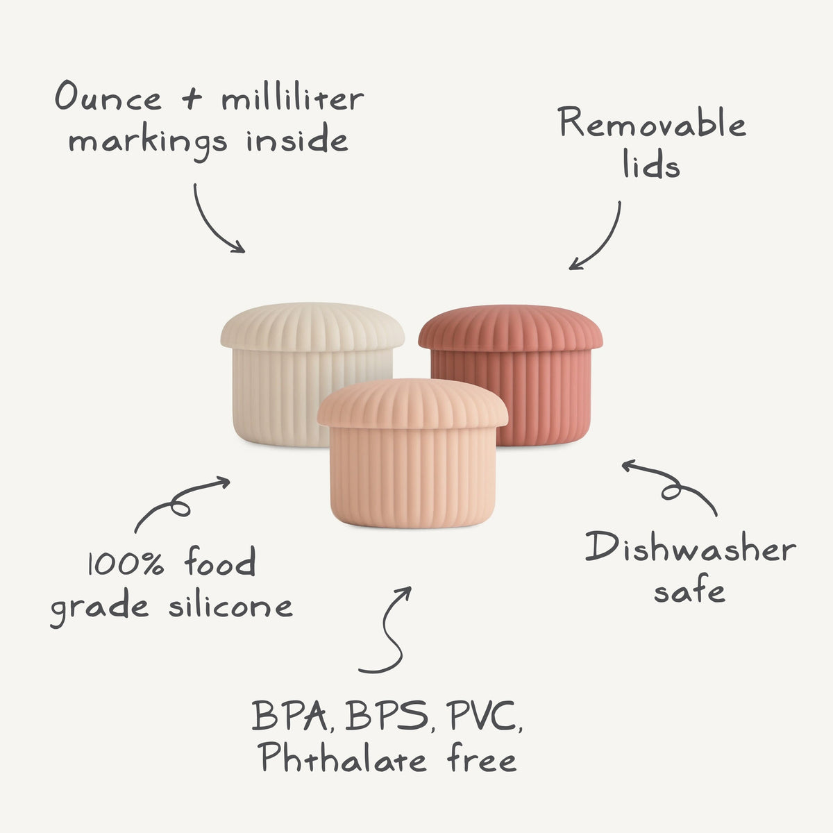 Silicone Baby Food Containers