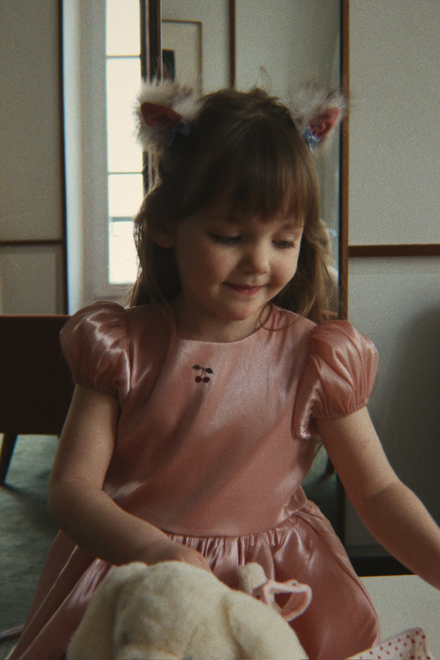 Fia Dress Grs - Silver Pink