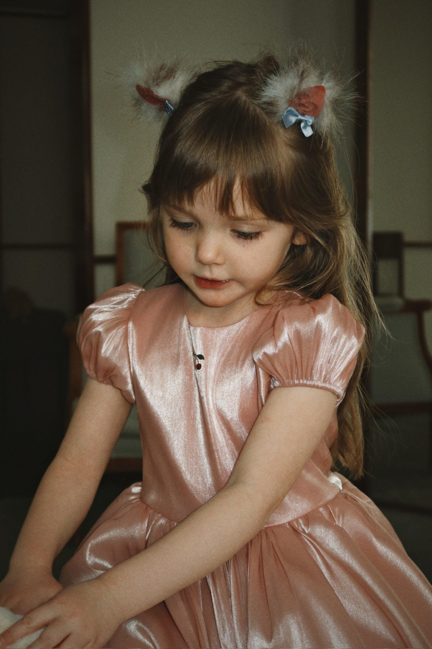 Fia Dress Grs - Silver Pink