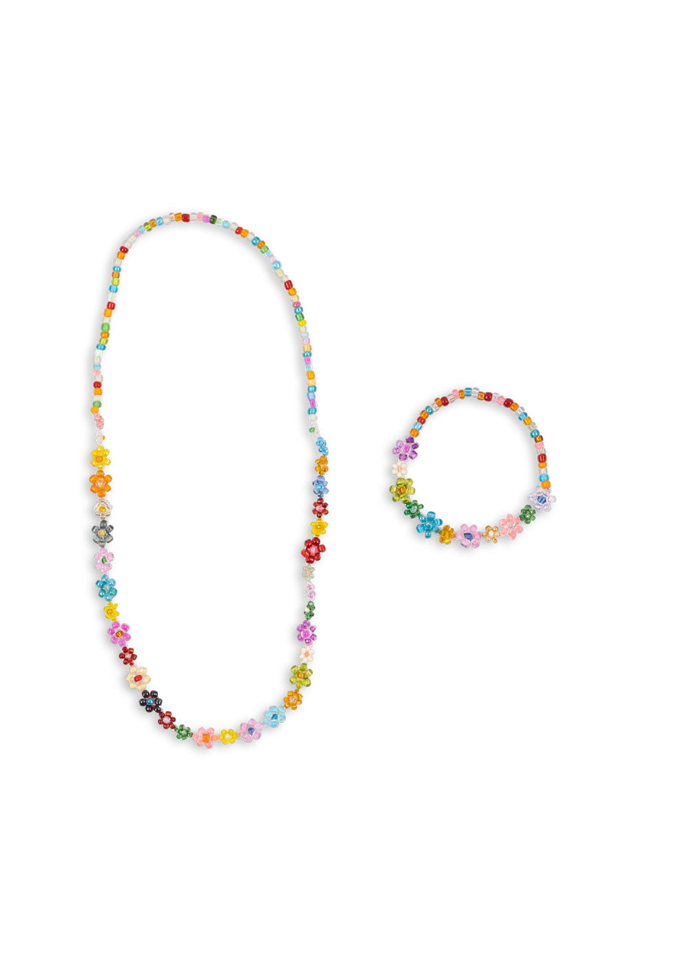 FLOWER FIELD NECKLACE AND BRACELET SET