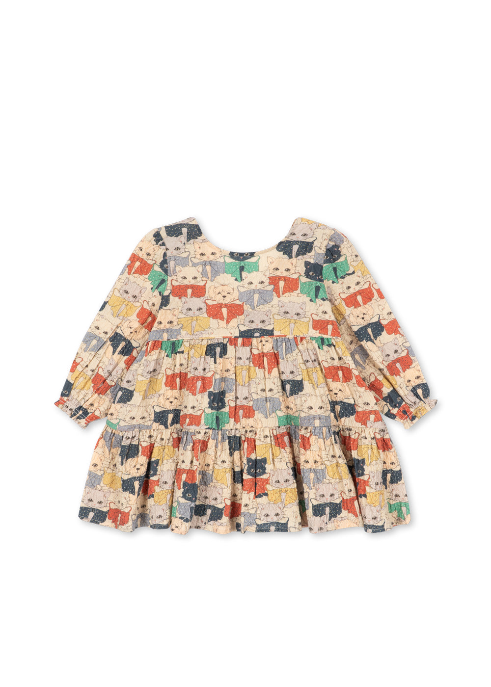 Elin Ls Bow Dress Gots - Like Cats And Dogs