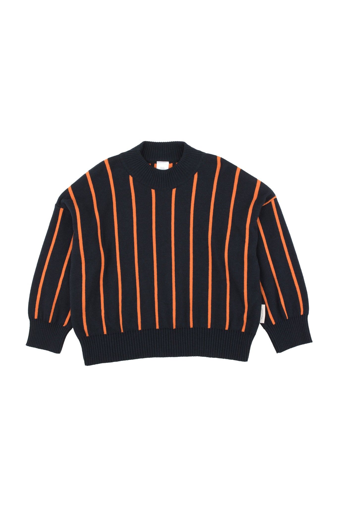 Stripes mock sweater