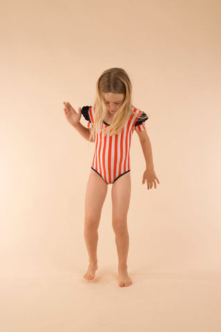 TinyCottons stripes & frills swimsuit