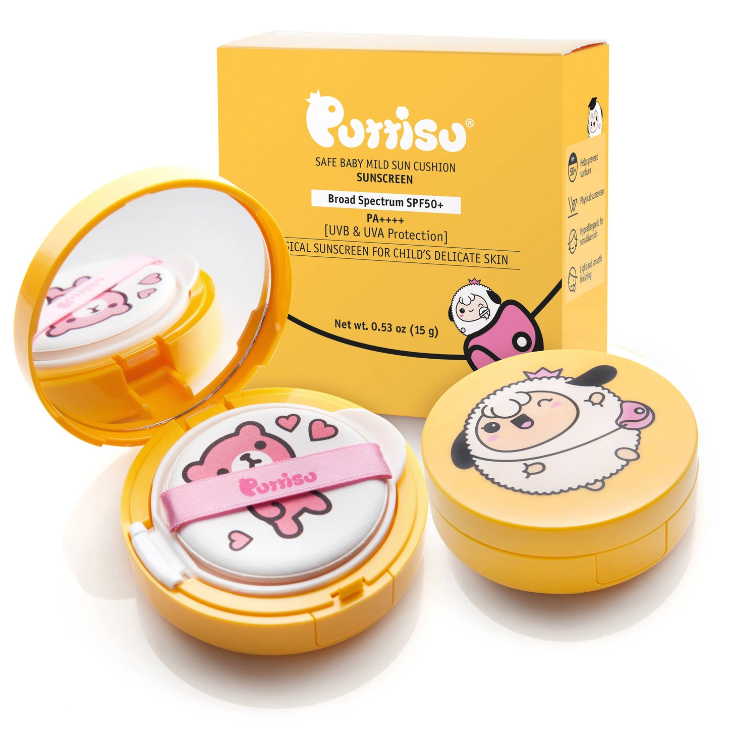 Puttisu - SUN CUSHION- Safe Baby Mild Sunscreen SPF 50+