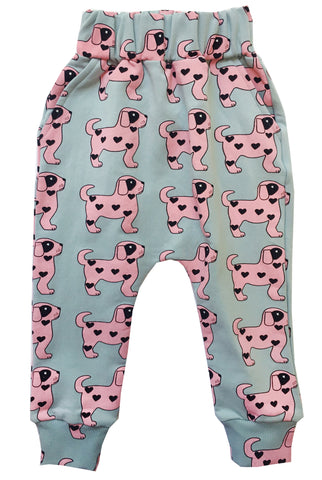 Drop Crotch Sweater Pants - Pink Dog