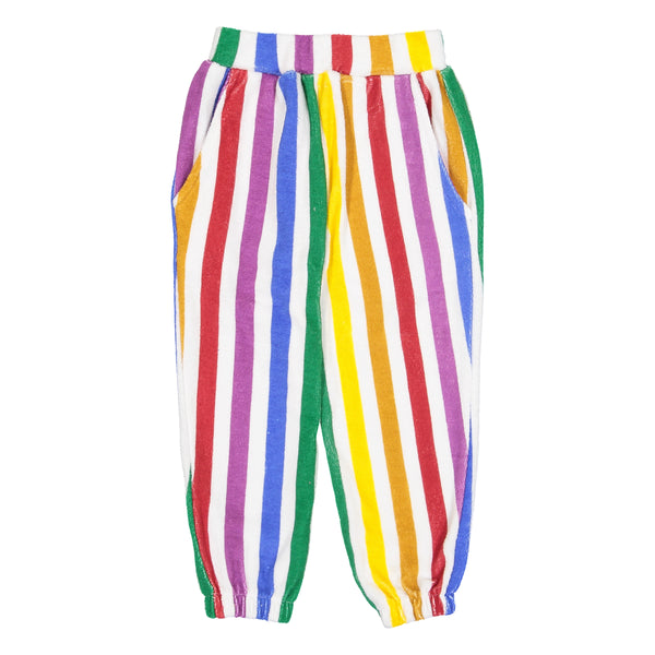 Terry 80's sweat pants - Rainbow Stripe